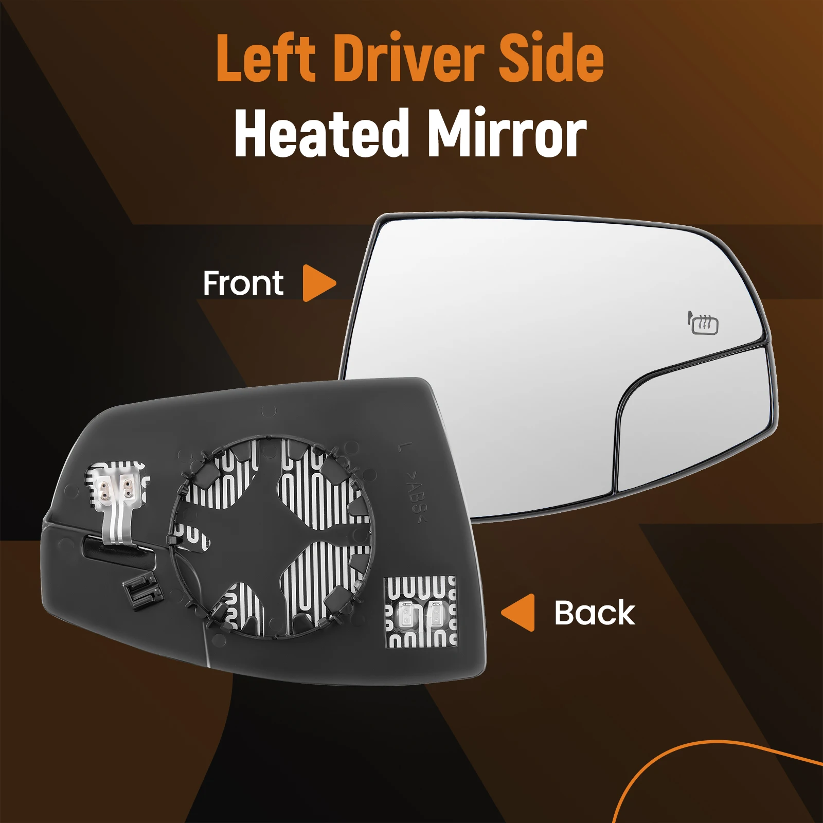 Driver Side Mirror Glass Fit for Ford C-Max 2013-2018 for Escape 2013-2016 CJ5Z17K707G