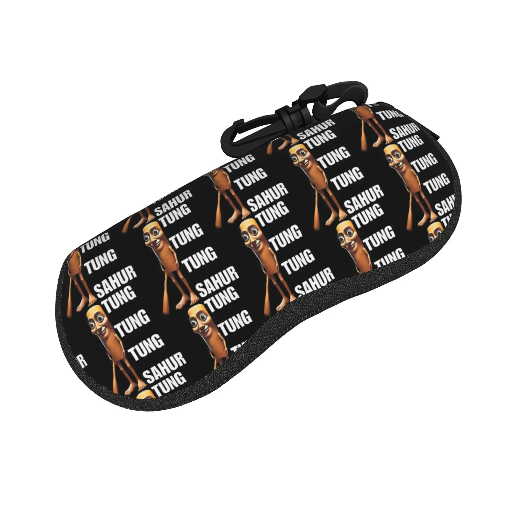 Tung Tung Tung Sahur Glasses Case Unisex Anti-Fall Box Italian Brainrot Meme Sunglasses Storage Box Glasses Box