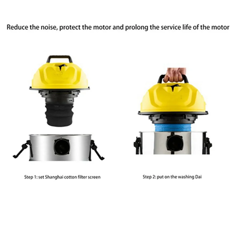 ABJY-Textiel Filterzakken Nat en Droog Schuimfilter Voor Karcher MV1 WD1 WD2 WD3 Stofzuiger Filterzak Stofzuiger Onderdelen