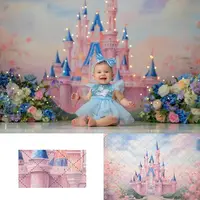 Fondo de Castillo Mágico para Niños, Accesorios de Fotografía para Baby Shower, Fondo de Estudio para Fiestas de Cumpleaños de Niñas y Adultos