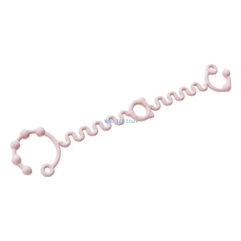 

24be Secure Baby Baby Pacifier с очаровательными деталями, прекрасный ремешок цепи сочинения предотвращает потерю успокаивающей