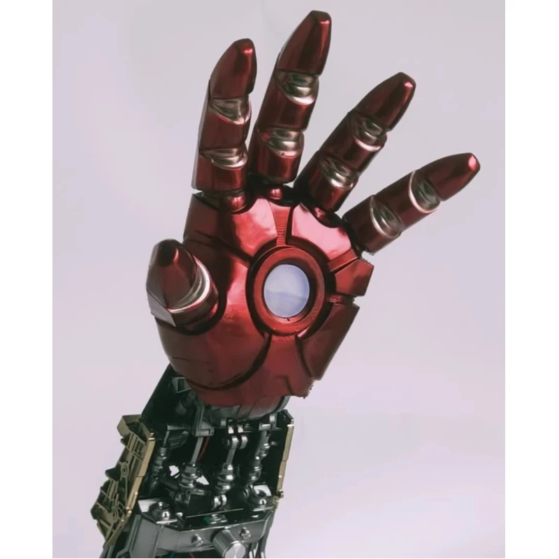 Iron Man Arm Lamp Figure Movable Black Tech Gift For Men Creative Collectible Toy Action Figure Marvel Comic Book Movie Theme