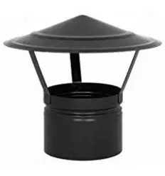 Hat smoke EXTRACTOR wood stove black vitrified 300MM (millimeters) IDEAL stoves fireplaces home floor MASIA CORTIJO