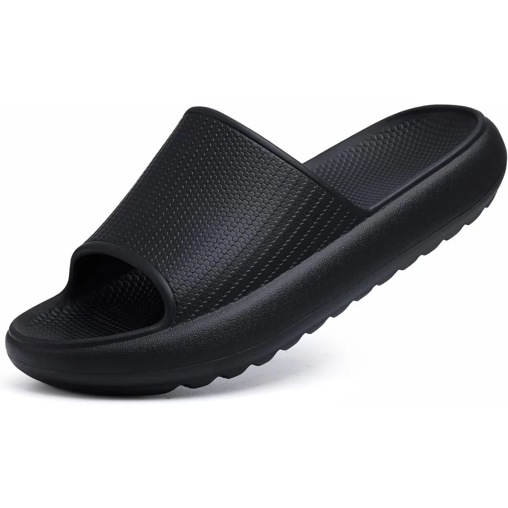 

Comwarm Cloud Slide Sandals for Women Men Ultra Comfort Recovery Pillow Slippers Soft Summer Beach Shoes with Low Arch Support