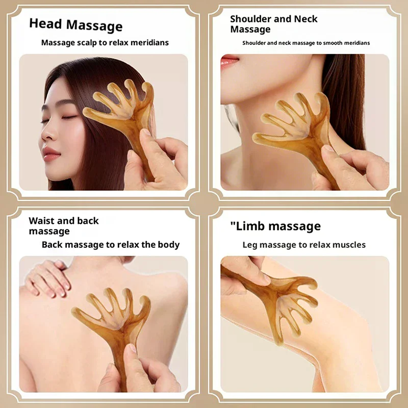 1 قطعة مدلك فروة الرأس الخلفي هرش الرأس المحمولة سبا رئيس مدلك للاسترخاء العميق يمكن استخدامها على كل جزء من الجسم #3