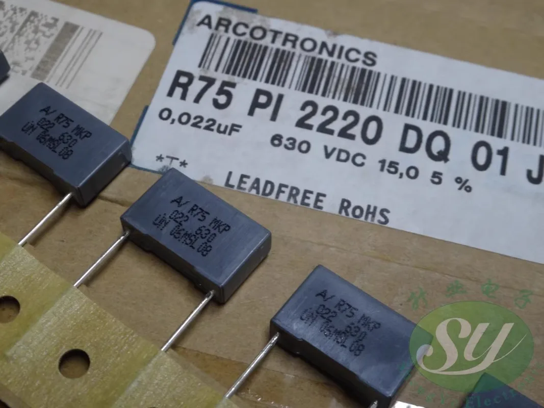 10 Uds AV R75 0,022 uf/630V 22nf 223 nuevo condensador de película 15MM