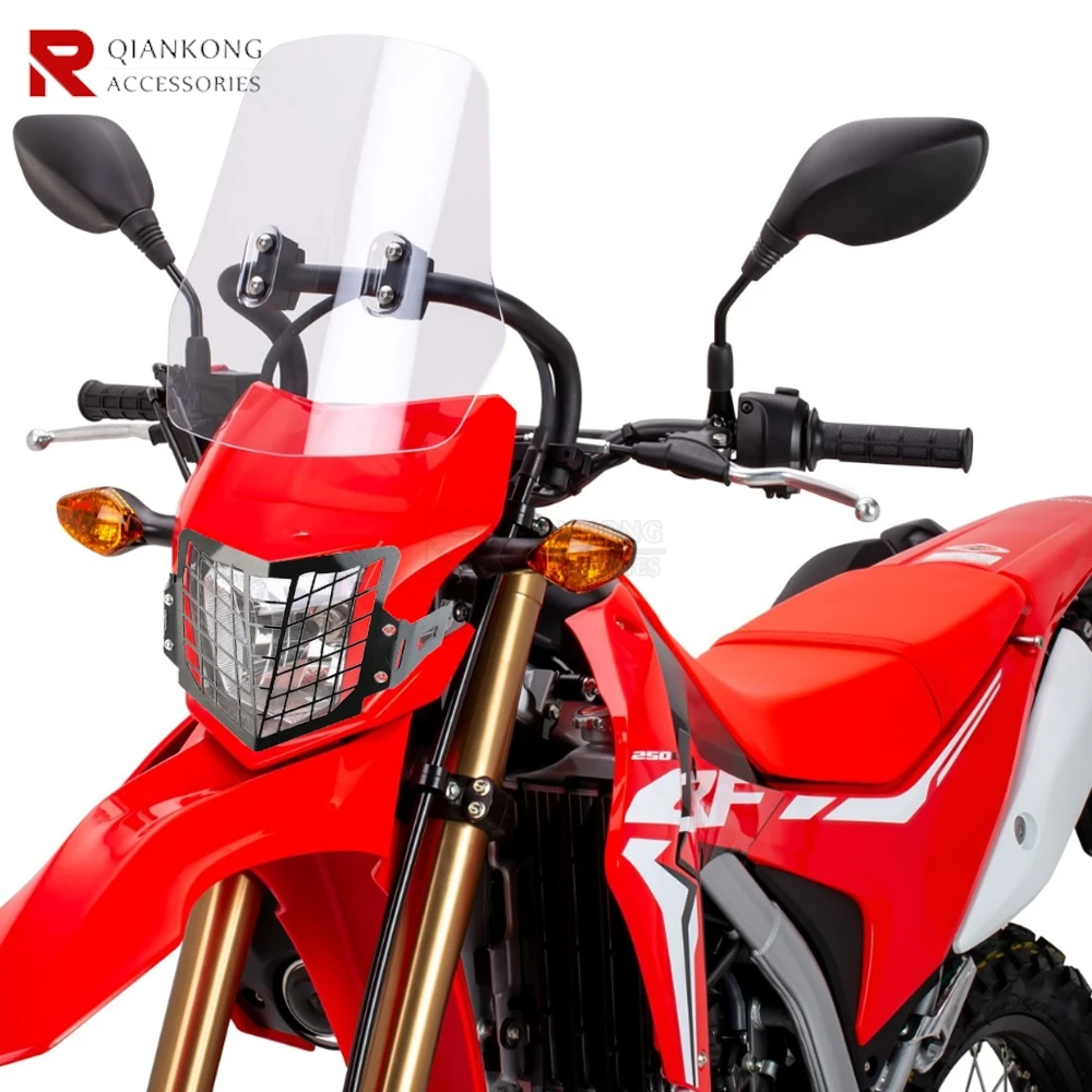 

For Honda CRF250L CRF250M CRF300L CRF300L 2013-2024 2023 Motorcycle Headlight Grille Guard Grill Light HeadLamp Cover Protector