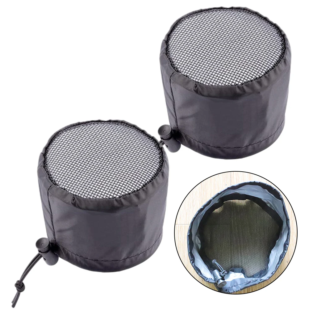 

2Pcs Grow Tents Duct Filter Vent-Cover With Elastic Band Fixed Buckles For Plant Garden Supplies Black