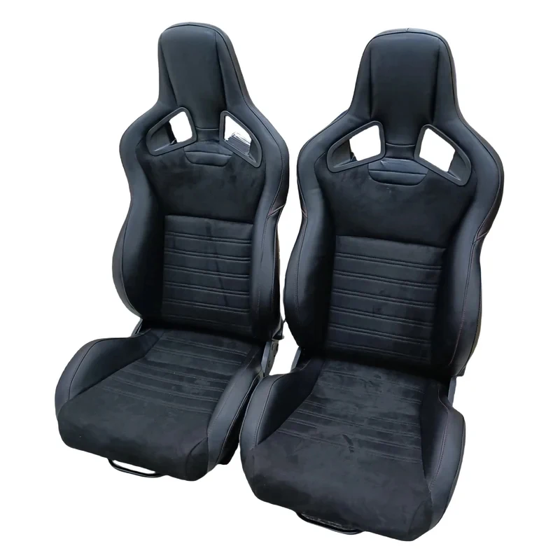 High Quality Adjustable PVC Suede Racing Bucket Seats Universal Custom Color