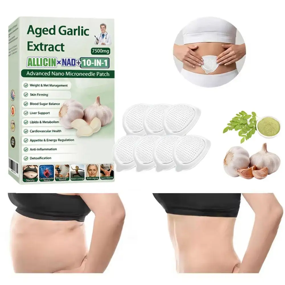 

1/3/5Box Aged Garlic Microneedle Patch Berberine NAD+ Skin Firming Figure Line Shaping For Women Men Daily Body Care
