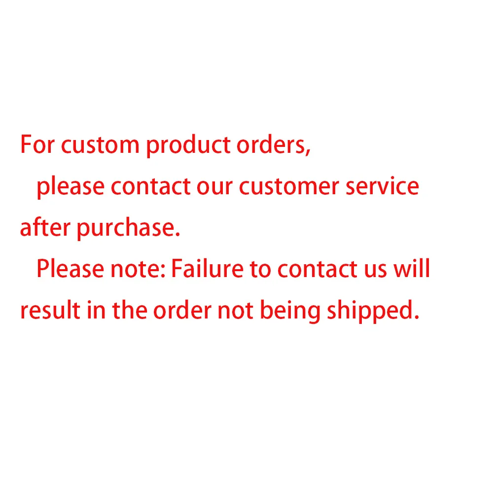 

Для заказов на индивидуальные продукты, пожалуйста, свяжитесь с нашей службой поддержки клиентов после покупки. Обратите внимание: наизнанку, чтобы связаться с нами, результаты в