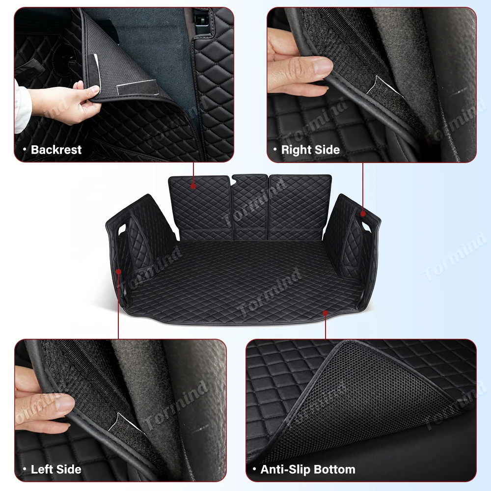 Tormind For Subaru Outback 2021 2022 2023 2024 Car Trunk Mats Carpet Cargo Liner Car Backrest Pad Interior Accessories Protector - view 6