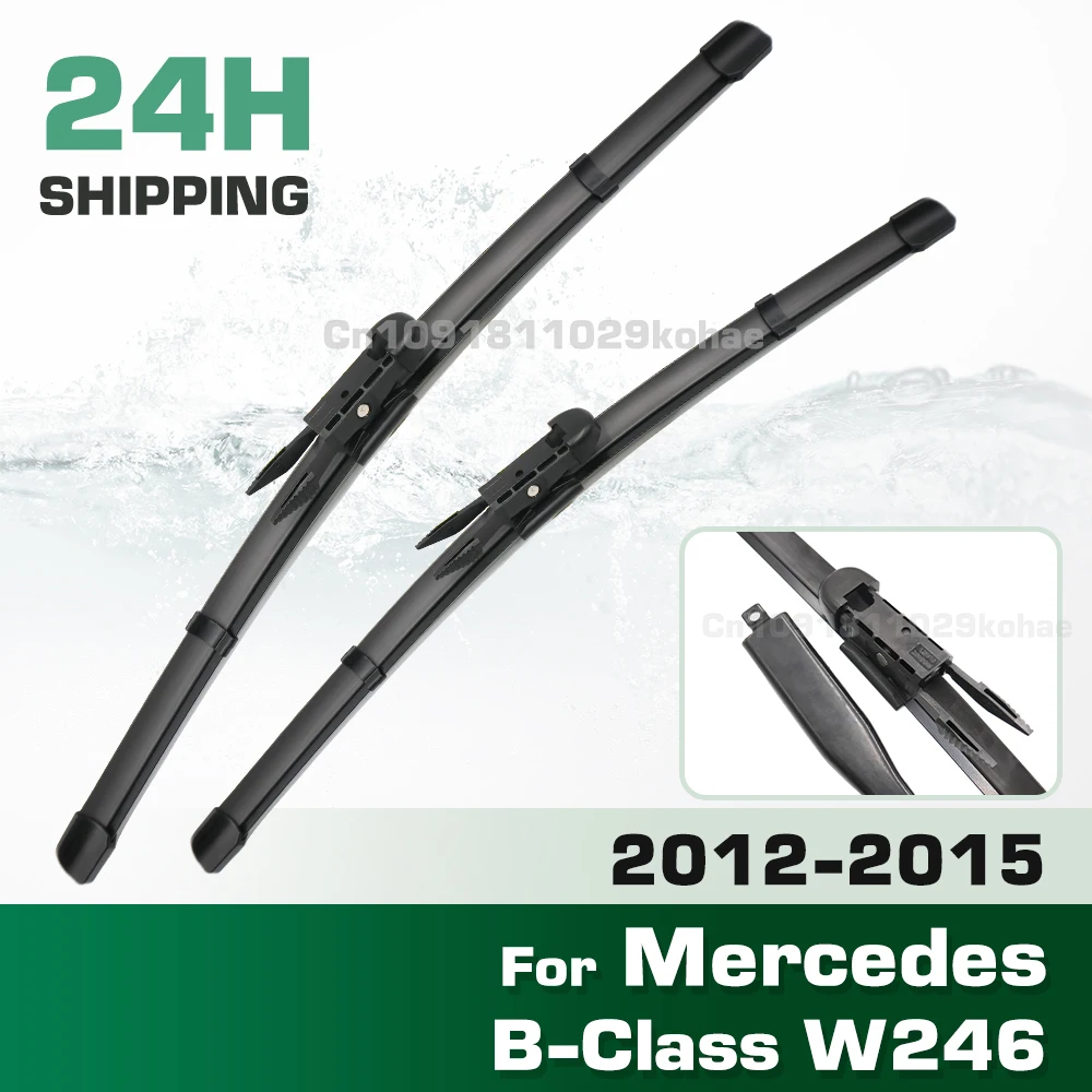 GREATROAD Wiper LHD&RHD Front Wiper Blades Set For Mercedes-Benz B-Class W246 2012 - 2015 Windshield Windscreen Window 26