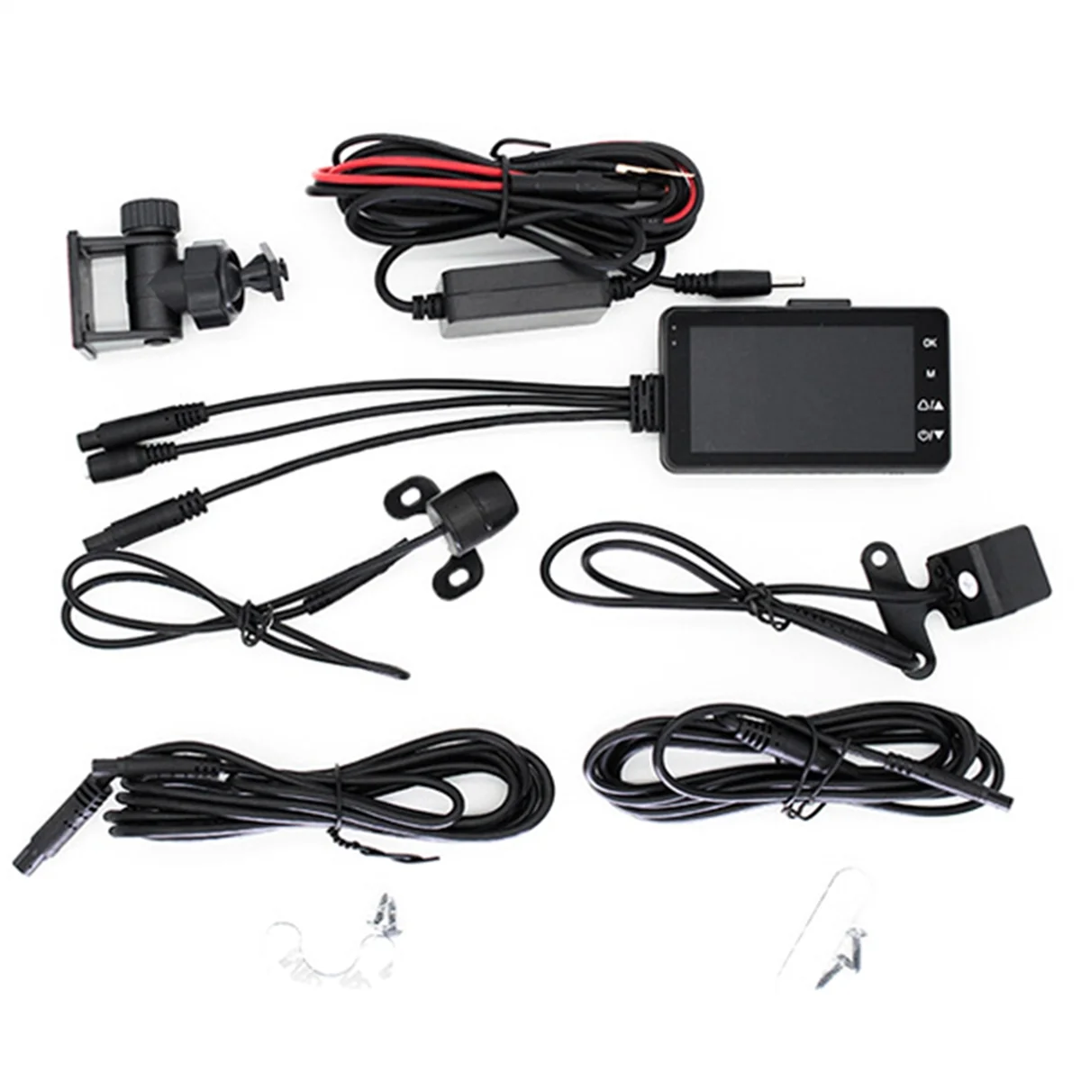 Motorcycle Driving Recorder Waterproof Dual Camera Recorder for All Motorcycle Audio Recording Functions