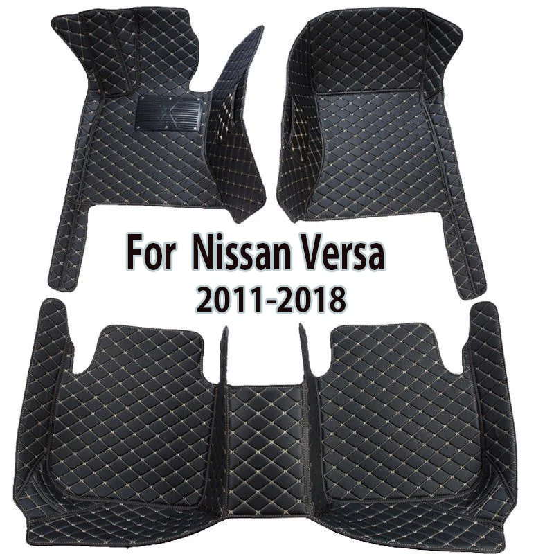 Car Floor Mat For Nissan Versa 2011 2012 2013 2014 2015 2016 2017 2018 Waterproof Interior Auto Accessories