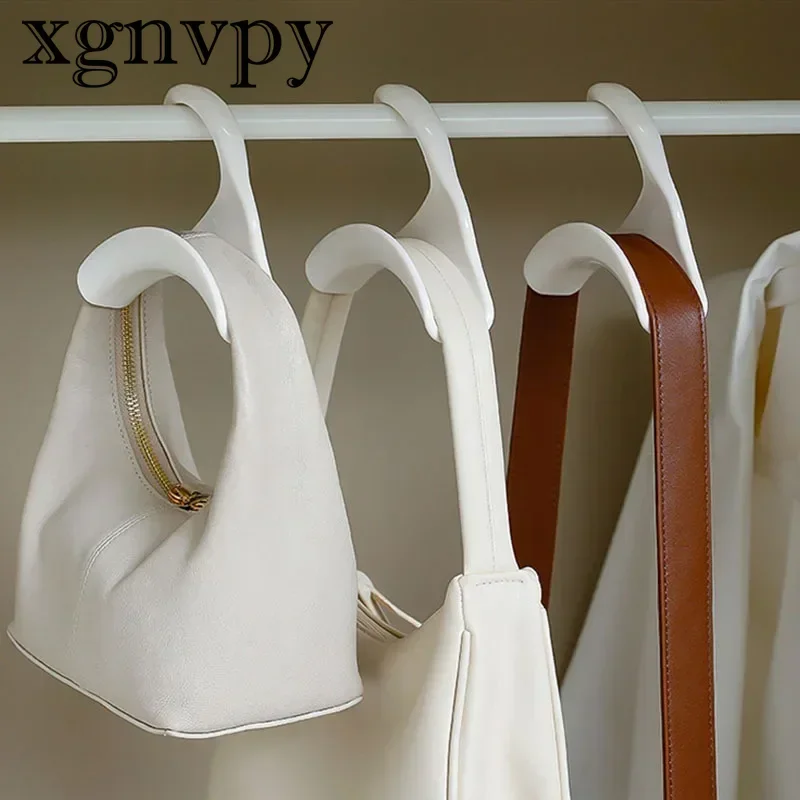 xgnvpy Japanese Style Arched Hanger Hook Bag Rack Storage Closet Organizer Hat Scarf Shawl Wallet Handbag Holder Space Saver