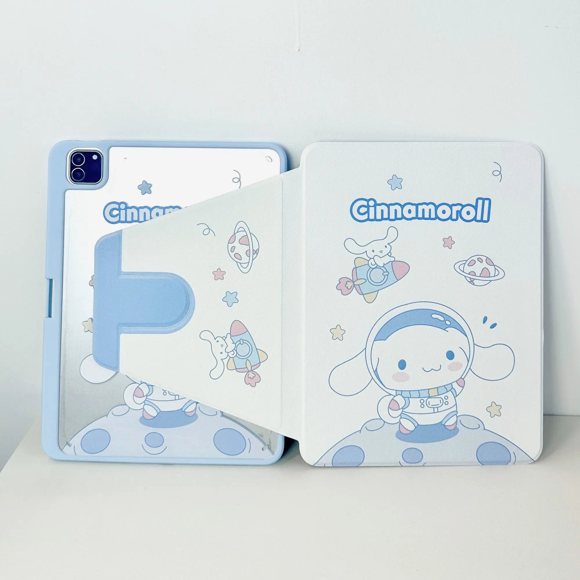 

Cute Cinnamoroll Kuromi Tablet Case For iPad Mini 6 7 8.3 Inch Air 3 4 5 6 11 Pro 2022 8th 9th 10th Anti Fall Protective Cover