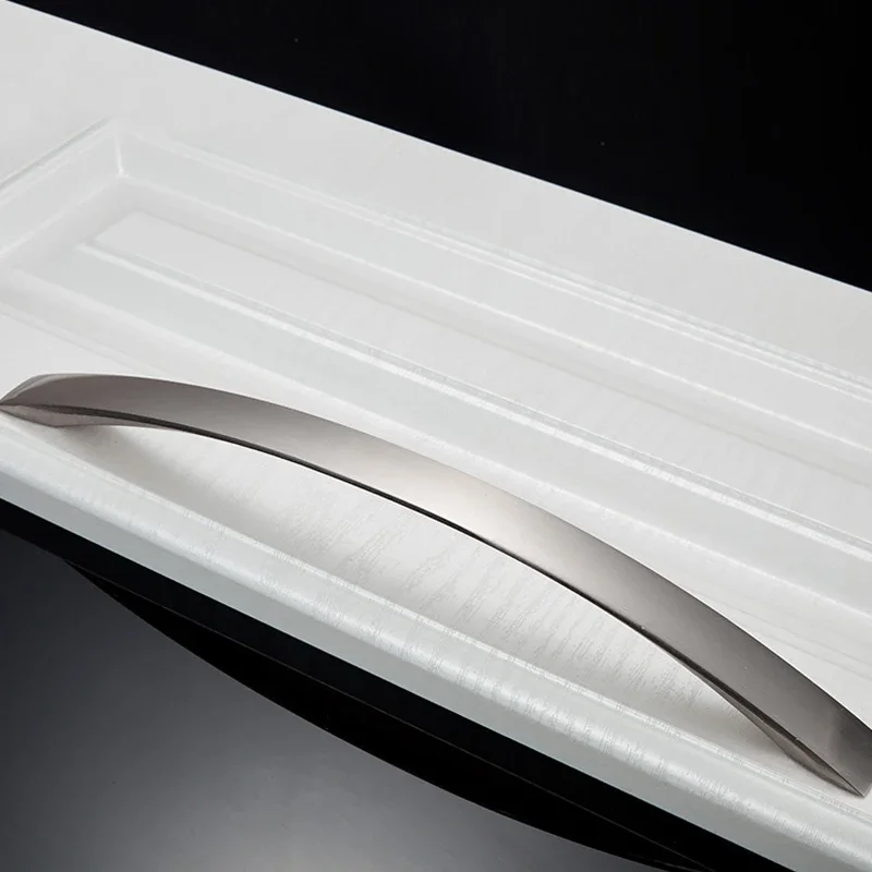 96mm~224mm Cabinet Handles Knobs Aluminum Alloy Door Kitchen Knobs Cabinet Pulls Drawer Furniture Handle Hardware