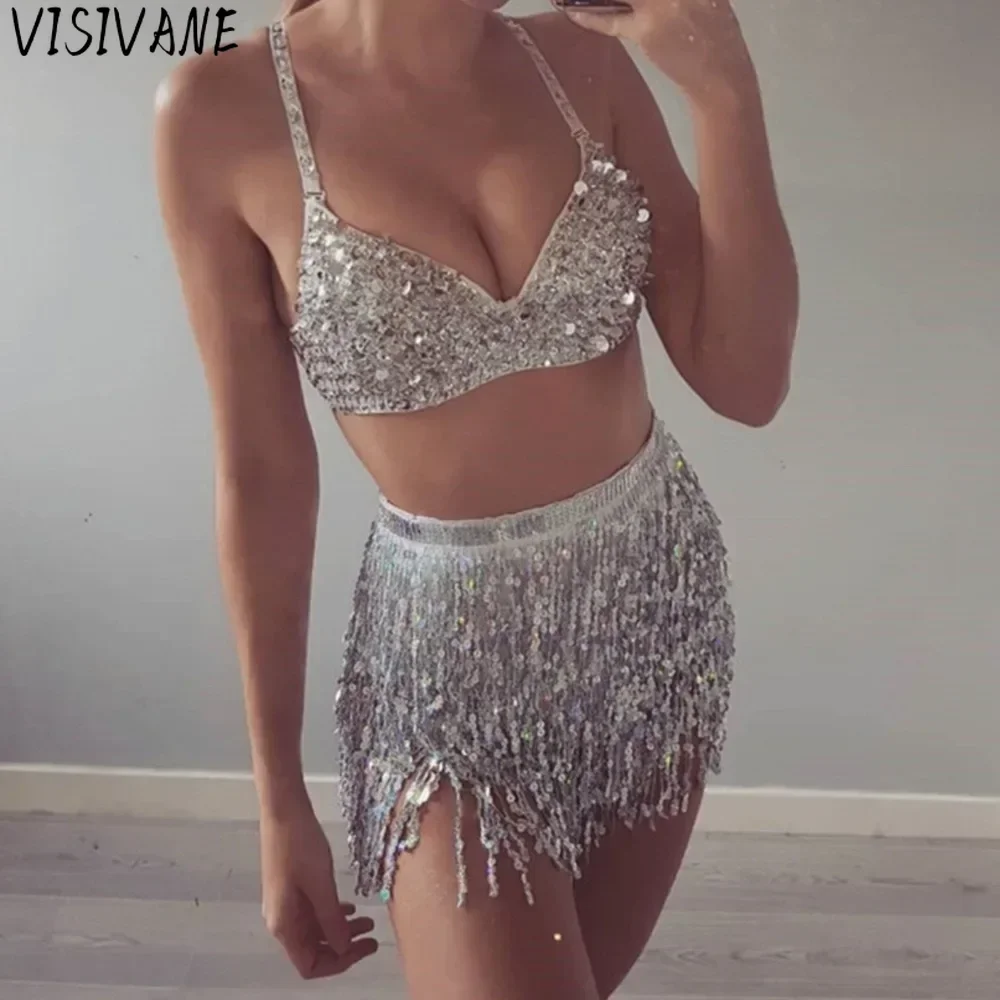 

Skirt Sets Fashion Clothes Two Piece Sets Womens Outifits Casual Women Clothing Streetwear Party Club Stage Show Sexy Summer