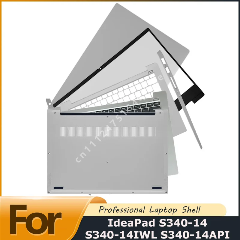 New  Laptop Screen Back Cover &Bezel &keyboard &Palmrest Bottom Replacement For IdeaPad S340-14 S340-14IWL S340-14API