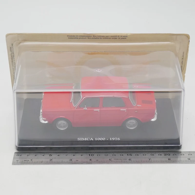 Ixo 1:24 SIMCA 1000 1976 Diecast Car Model Metal Toy Vehicle