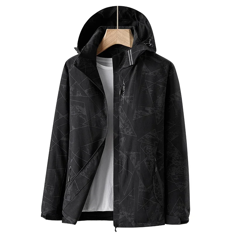 New Women's Camouflage Waterproof Hiking Jacket Reflective Windproof Running Jacket Antifouling Fishing Hunting Trekking Coat