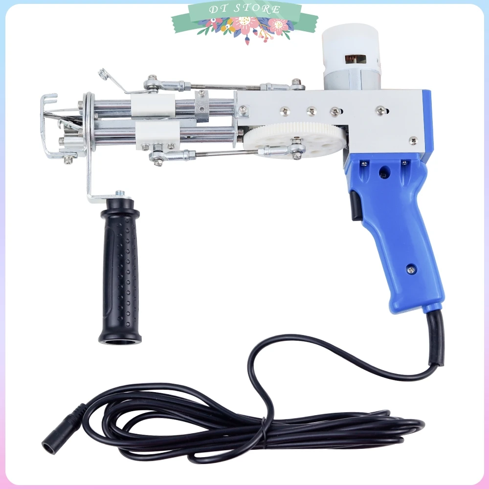 2 IN 1 Electric Carpet Tufting Gun Tufting Machine with Digital Display and Light, Tufting Kit Carpet Weaving Flocking Machine