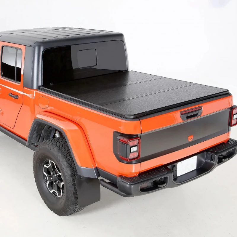 

Heavy Duty Aluminum Hard Tonneau Cover – Universal Truck Bed Accessory for Pickup Models