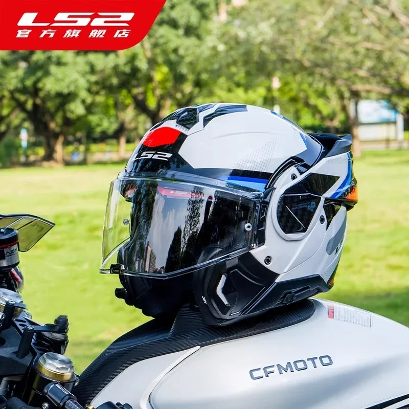 

LS2 FF910 Advent Flip Up модульный мотоциклетный шлем из углеродного волокна мужской двойной козырек анфас внедорожный шлем Cascos Para