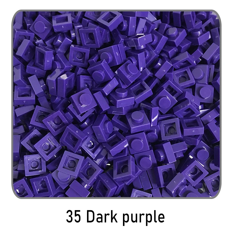100 Stücke DIY Ziegel Teile 3024 1x1 Platte Pädagogische Tech Bau Assmble Kompatible Block Teile Spielzeug für Kind Kinder