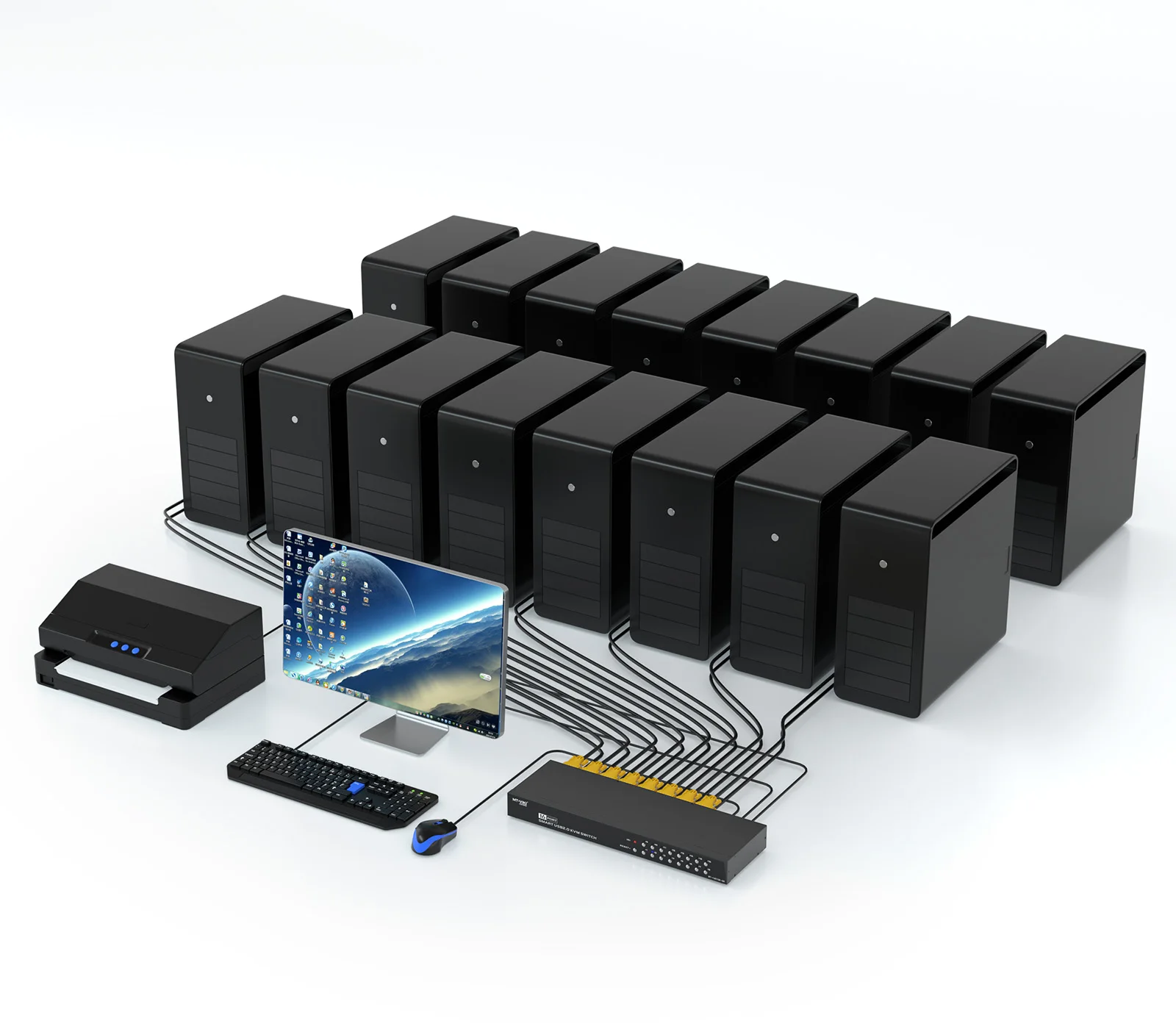 16 Port Kvm Console… - image