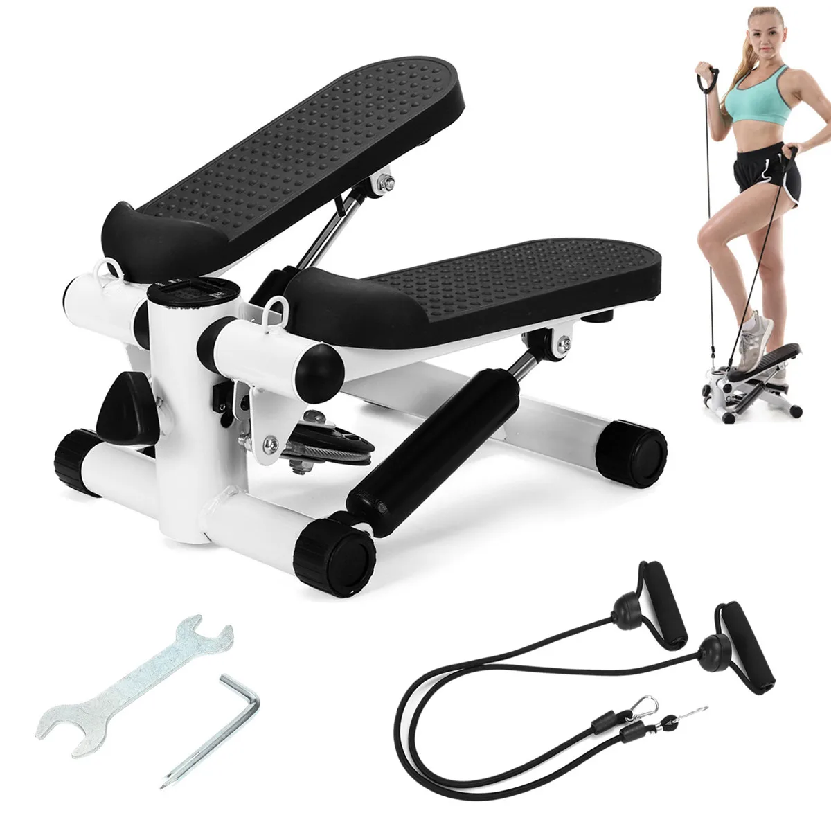 

Fitness Pedal Household Quiet Stair Climbers Home Fitness Equipment for Lose Weight Leg Slimming Hydraulic Stepper Fitness Pedal
