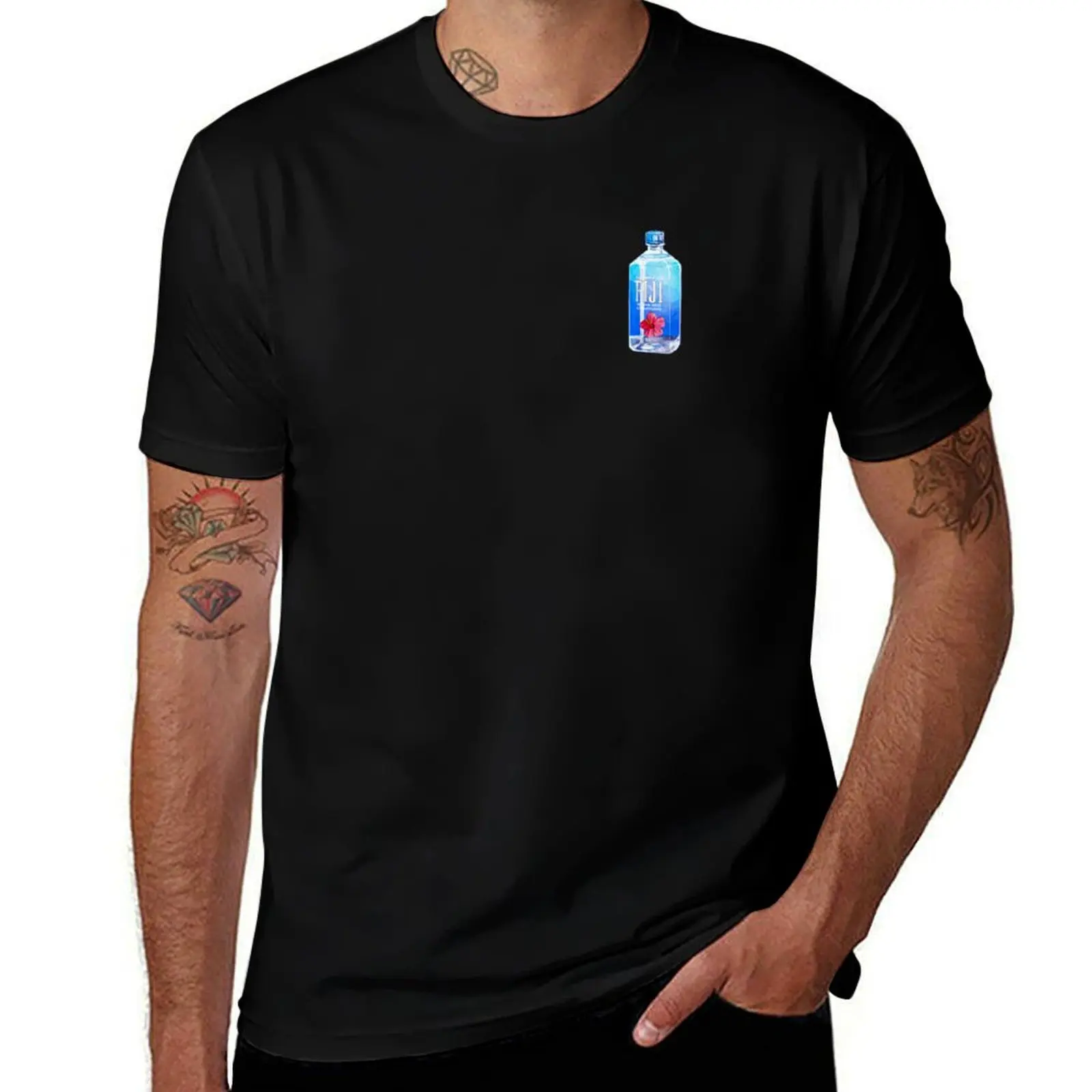 

Watercolor FIJI water T-Shirt funny costumes graphic tee shirt funny shirt cotton quick drying fitted t shirts for men