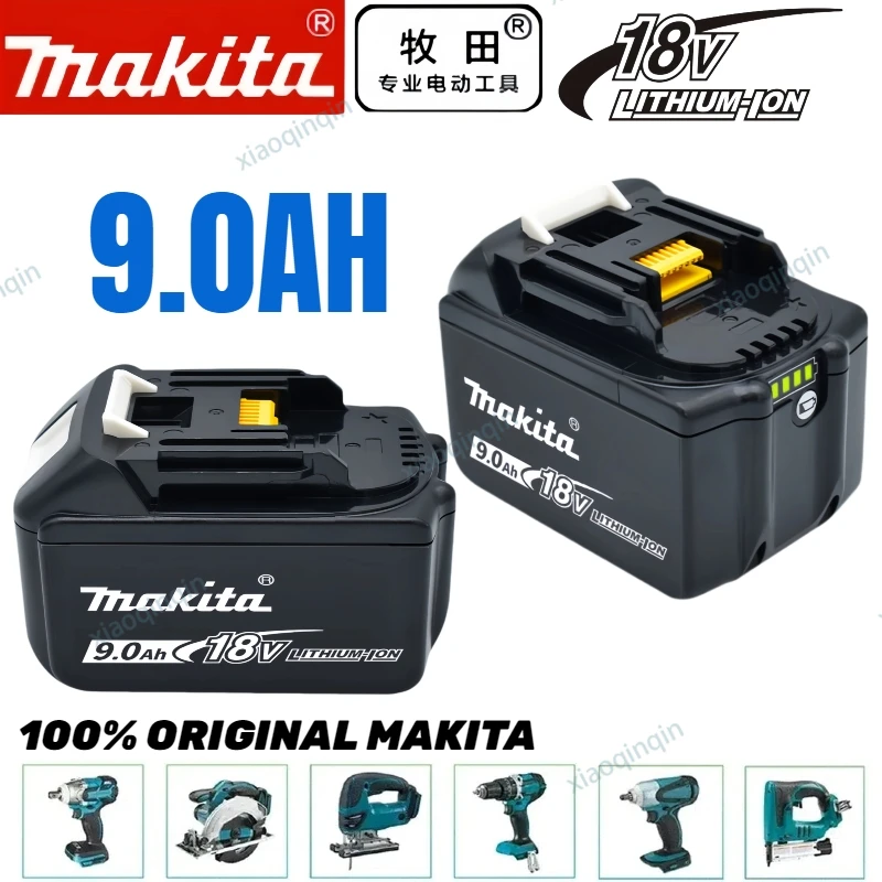 

High performance Makita battery 9.0AH high capacity rechargeable lithium battery for 18V Makita power tool BL1860B battery