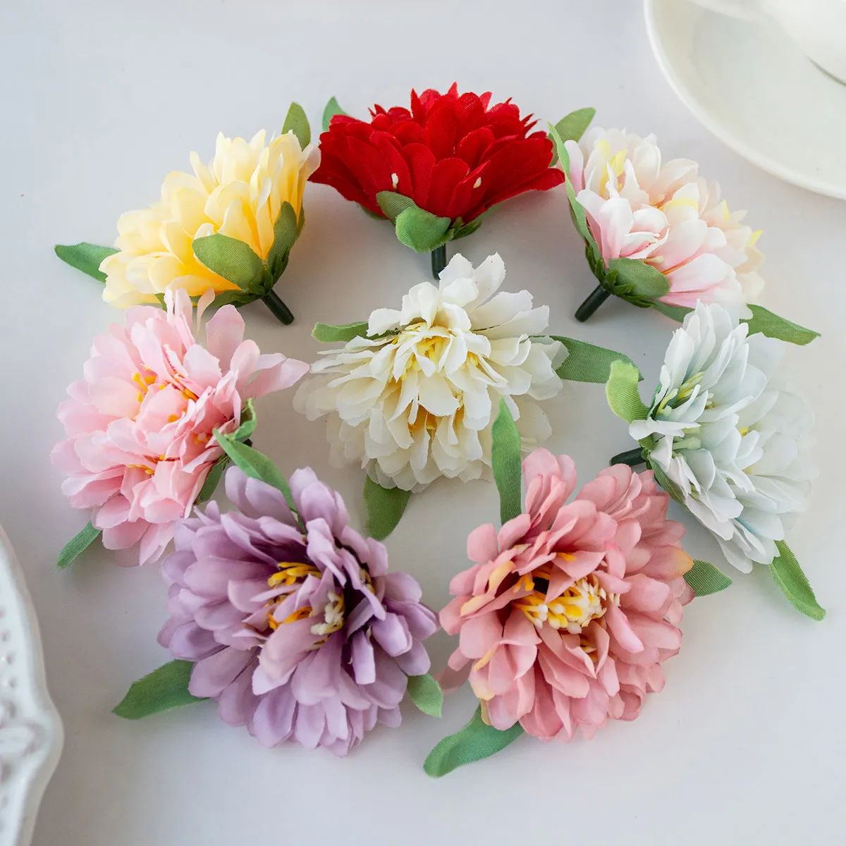 

Artificial Flowers Silk chrysanthemum Christmas Wedding Bridal Bouquet Wreath Home Garden arch wall Festival Decoration DIY gift