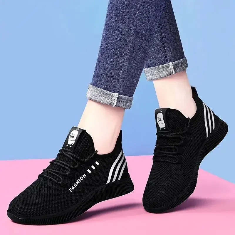 

Women's Breathable Non-slip Tennis Shoes New Arrival Femme Vulcanize Shoes for Outdoor Gym Girls Sport Walking Shoes