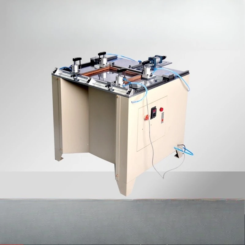 

Semi-automatic frame machine MDF foam solid wood quick drying glue 45 degree corner cutting nail corner photo frame machinery