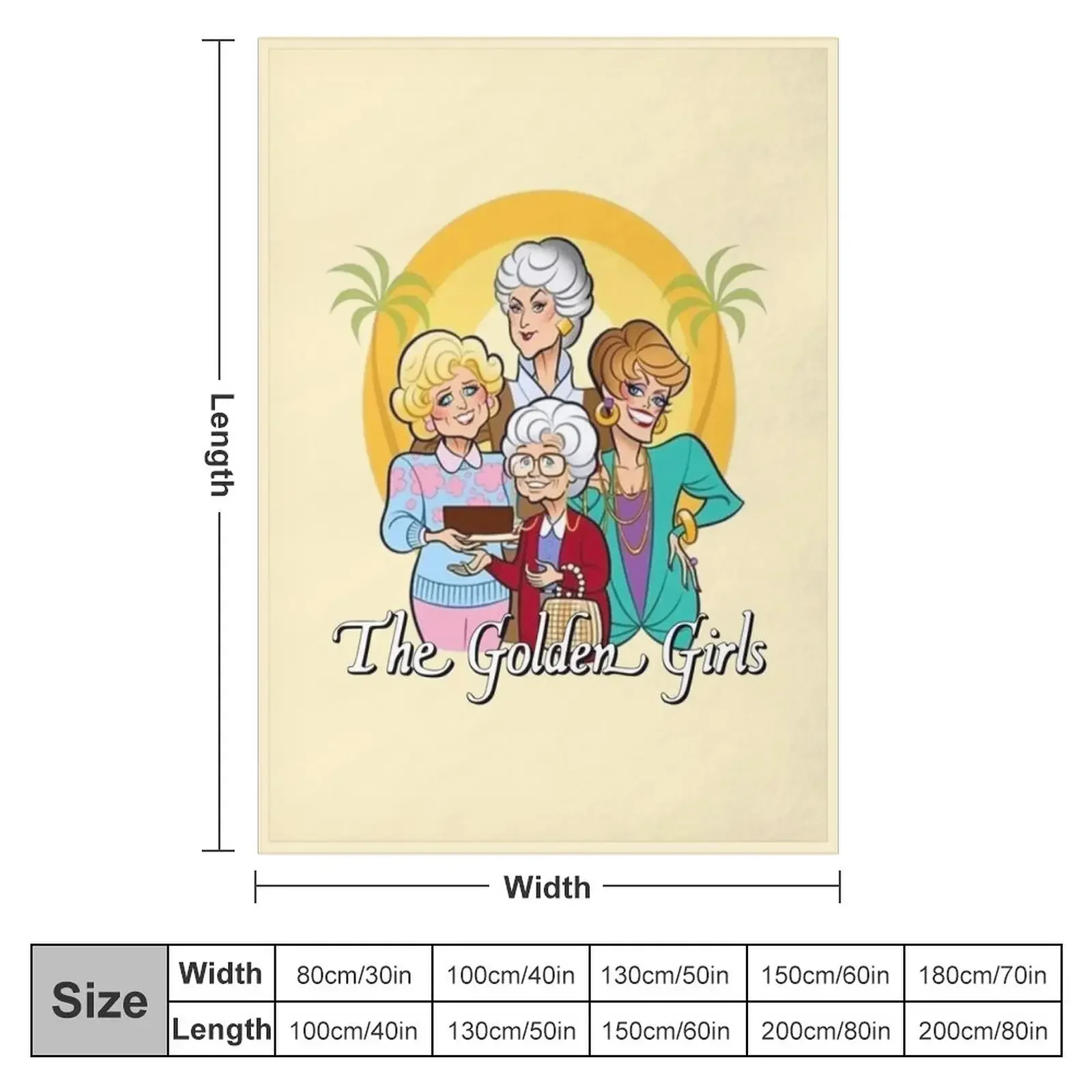 The Golden Girls - Thank you for being a friend Throw Blanket Vintage Flannel Fabric Blankets