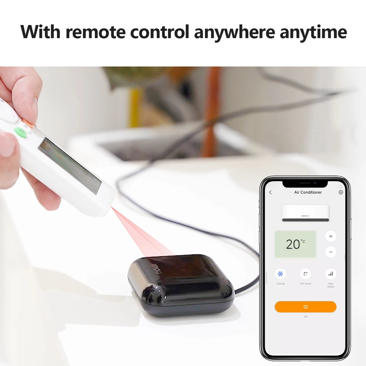 IMOU-Controle Remoto Universal IR, Controle Doméstico Inteligente, Controle de Voz, WiFi, Aplicativo, Infravermelho, Adequado para TV, Ar Condicionado