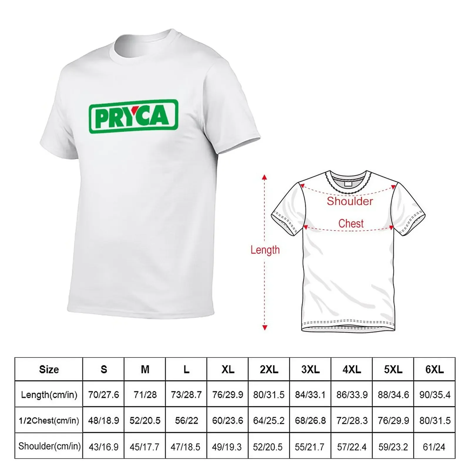 New Pryca T-Shirt Tee shirt summer clothes Oversized t-shirt mens t shirts pack image 2