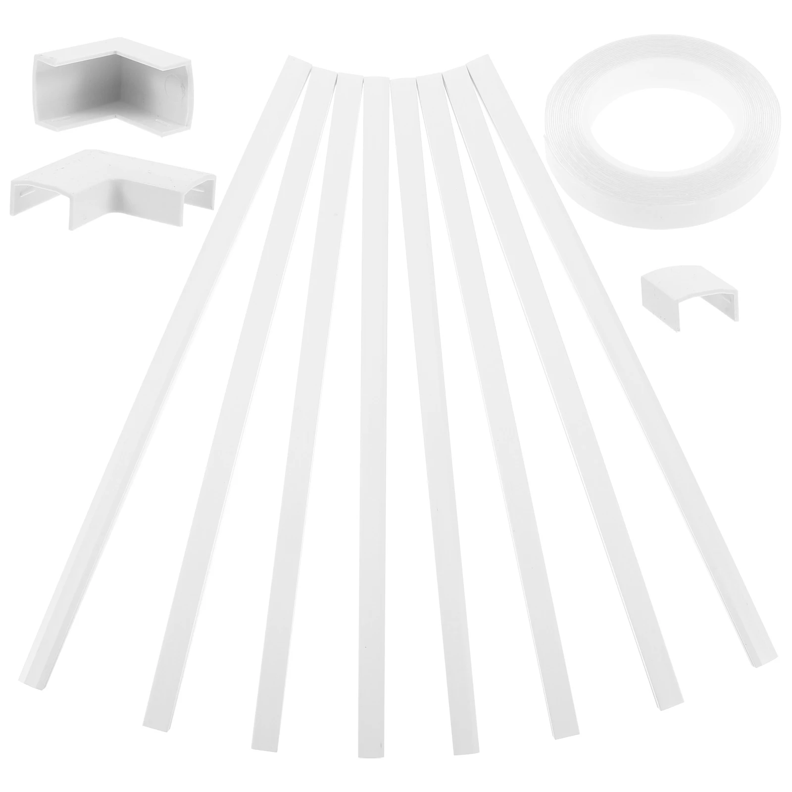 

1 set 1 Set Strip Wire Hider For Mount Cable Concealer Wall-Mounted Cord Cover Strip Durable Lightweight Easy Install Fire