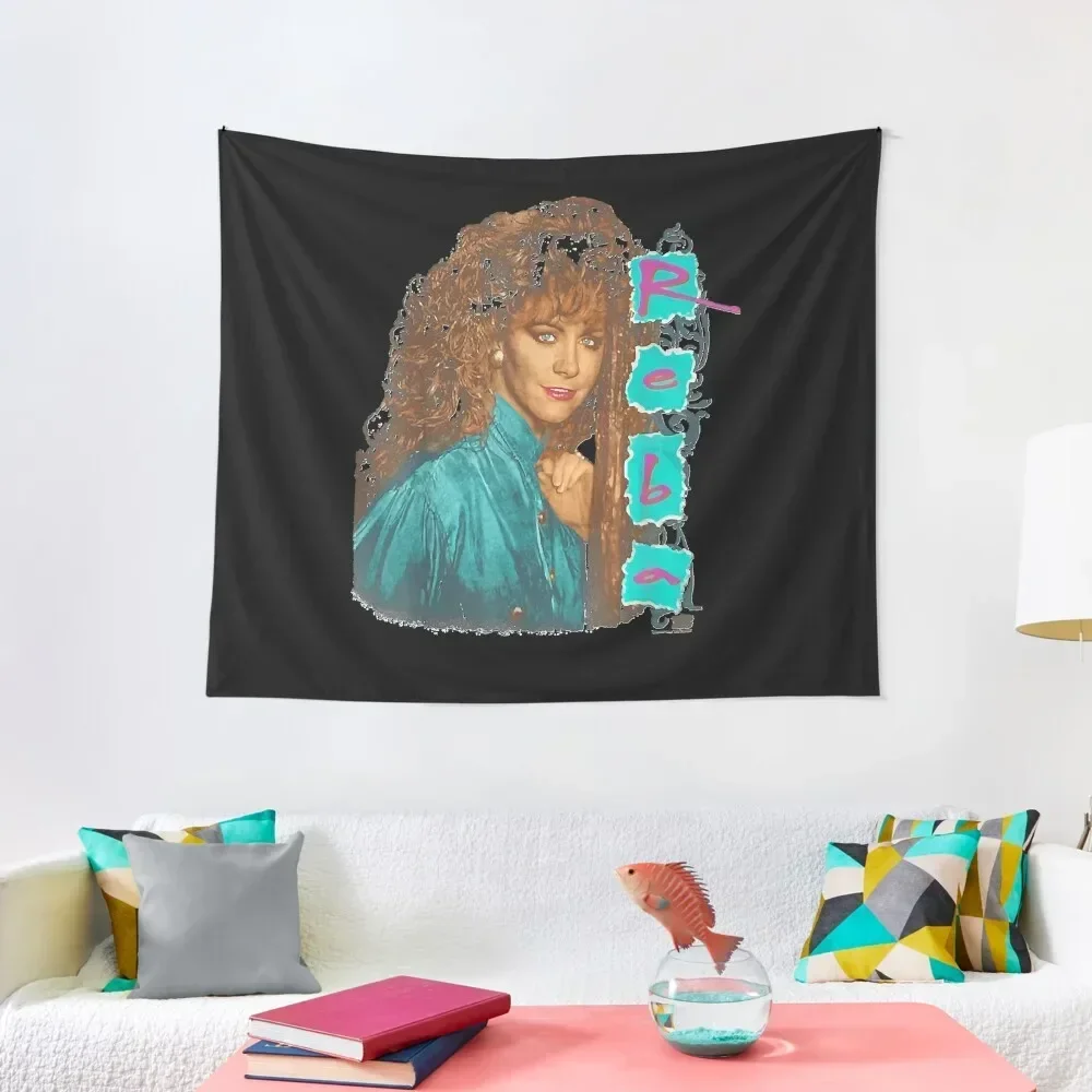 

Vintage Rebas Design Arts McEntires Outfits American Singers Tapestry Wall Decorations Aesthetics For Room Wall Decor Tapestry