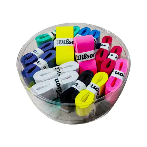 Imagen 2 del producto 30 unids/lote empuñadura de raqueta Wilson, funda de goma de mano para raqueta de tenis de bádminton pegajosa, agarre de tenis antideslizante, agarre de bádminton