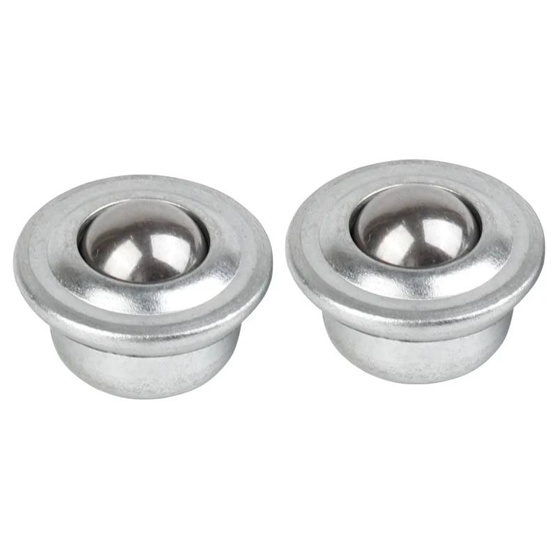 10Pcs Mini Metal Conveyor Ball CY-8H Diameter 8mm Sliver Ball Transfer Bearing Unit Conveying Roller Wheels Replacment