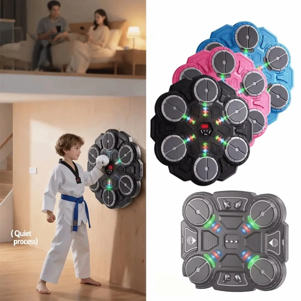 Smart Smart Music Boxing Machine Bluetooth Indoor Electronic Target Strike Reaction Device Wall Target Music Boxing Machine