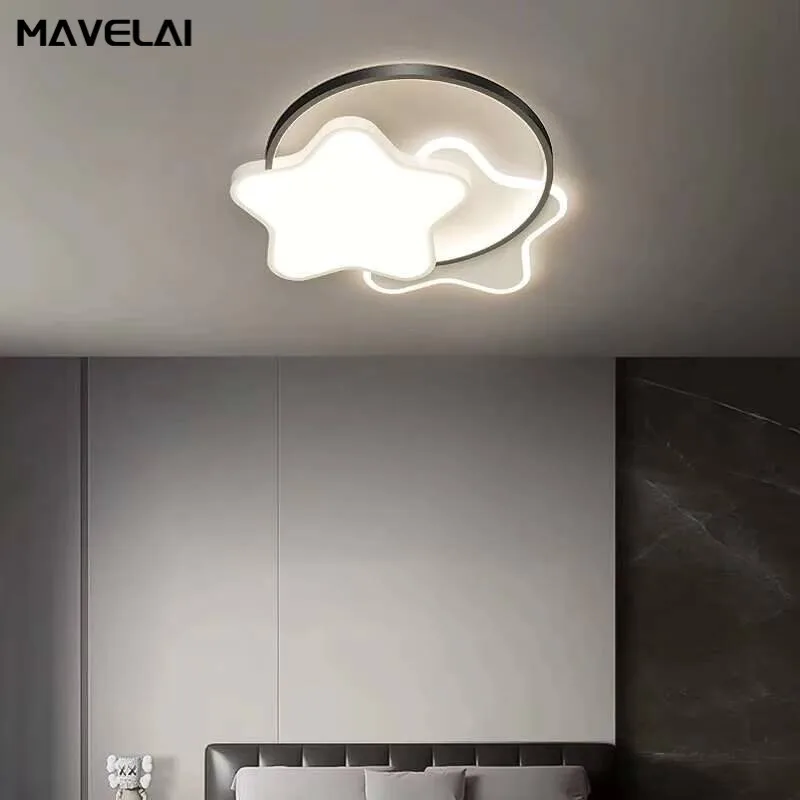 Modern Minimalist Whole House Lamp Living Room LED Ceiling Lamp Hall High-end Sense Of Home Atmosphere Ceiling Lamp Bedroom Lamp