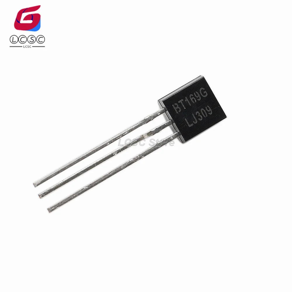 10ชิ้นเดิมBT169Gไทริสเตอร์600โวลต์800mV 5mA SCRทรานซิสเตอร์BT169G,112 TO-92-3