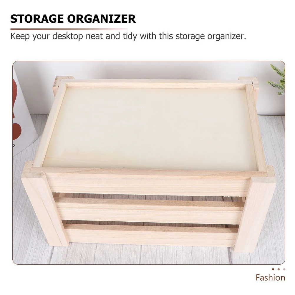 

Деревянный ящик для хранения, полый дизайн, многофункциональный настольный органайзер для домашнего кафе, магазина, супермаркета, дисплея
