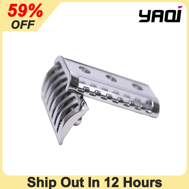 

YAQI Mature Mens KNIGHT-HELMET Safety Razor Head For Portable Shaving Tool Chrome Color Minimalism Male High Quality Razor Head