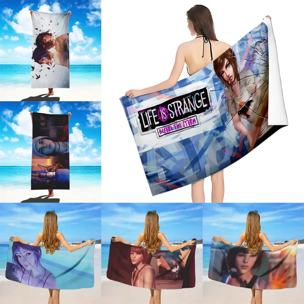 

Life Is Strange The Storm Game Beach Towel Microfiber Sand Free Quick Dry Soft Sandproof Pool Towels Gift for Women Travel